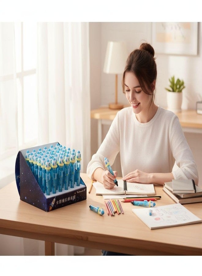 LIGHTER HOUSE مجموعة ممحاة سفينة الفضاء القابلة للتكديس من لايتر هاوس، أدوات مكتبية للأطفال، عبوة من 6 قطع. - Image 2